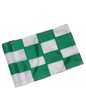 Checkered Flag Green & White Small