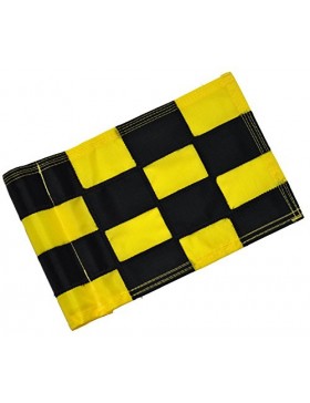 Checkered Flag Black & Yellow Small
