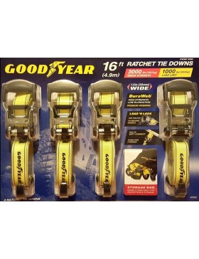 Good Year Ratchet Tie Downs (4 Pack)