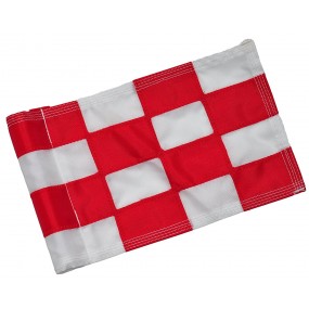 Checkered Flag Red & White Large